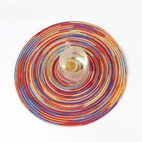 New Table placemats for table mat Ramie Insulation Pad Placemats Linen Non Slip Table Mats Home Decoration Pad Coaster 3