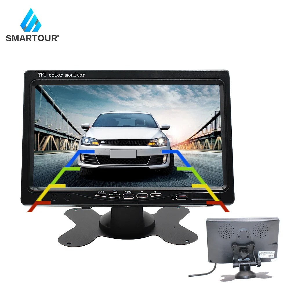 

Smartour 24V 7 inch TFT LCD Color HD Monitor Display For Car CCTV Reverse Rear View Backup Camera
