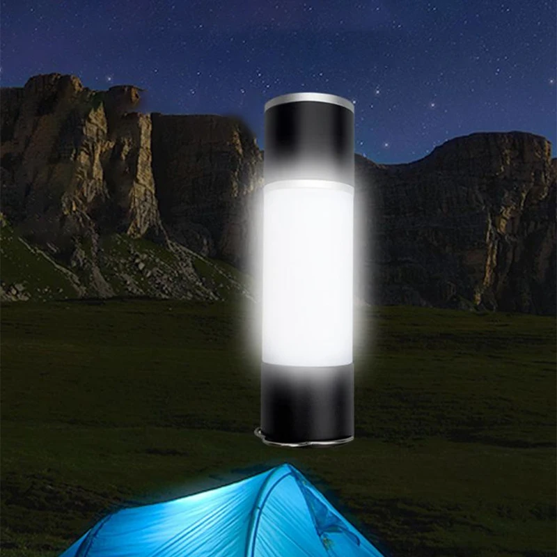 

Outdoor Flashlight With Multifunctional Rechargeable Retractable Flashlight Desk Lamp