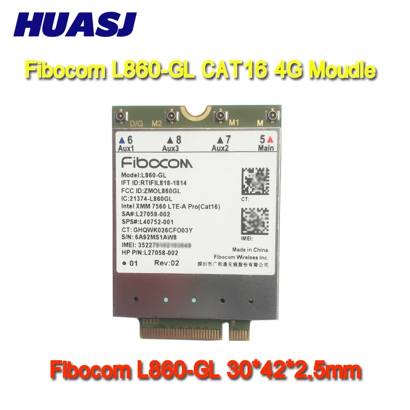 Fibocom Huasj L850-gl Lt4120 L860-gl Usb 3.0g Moudle Gato 16 Lte Moudle Fdd-lte Tdd-lte L40752001 Sps 917823-001