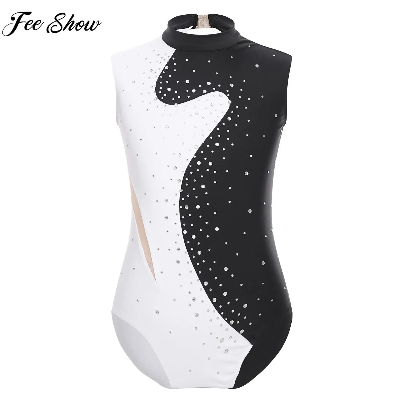 

Детское балетное танцевальное трико для девочек, танцевальная одежда без рукавов для ритмичной гимнастики и акробатики