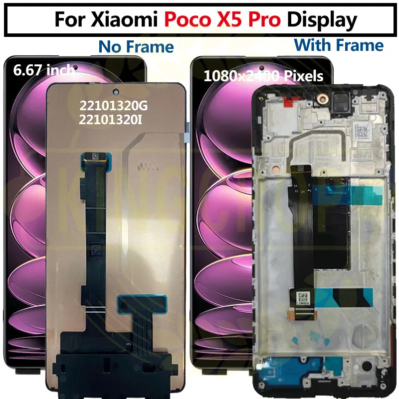 Xiaomi Poco X5 Pro i in 6 67 amoled LCD ekran digitizer meclisi poco 