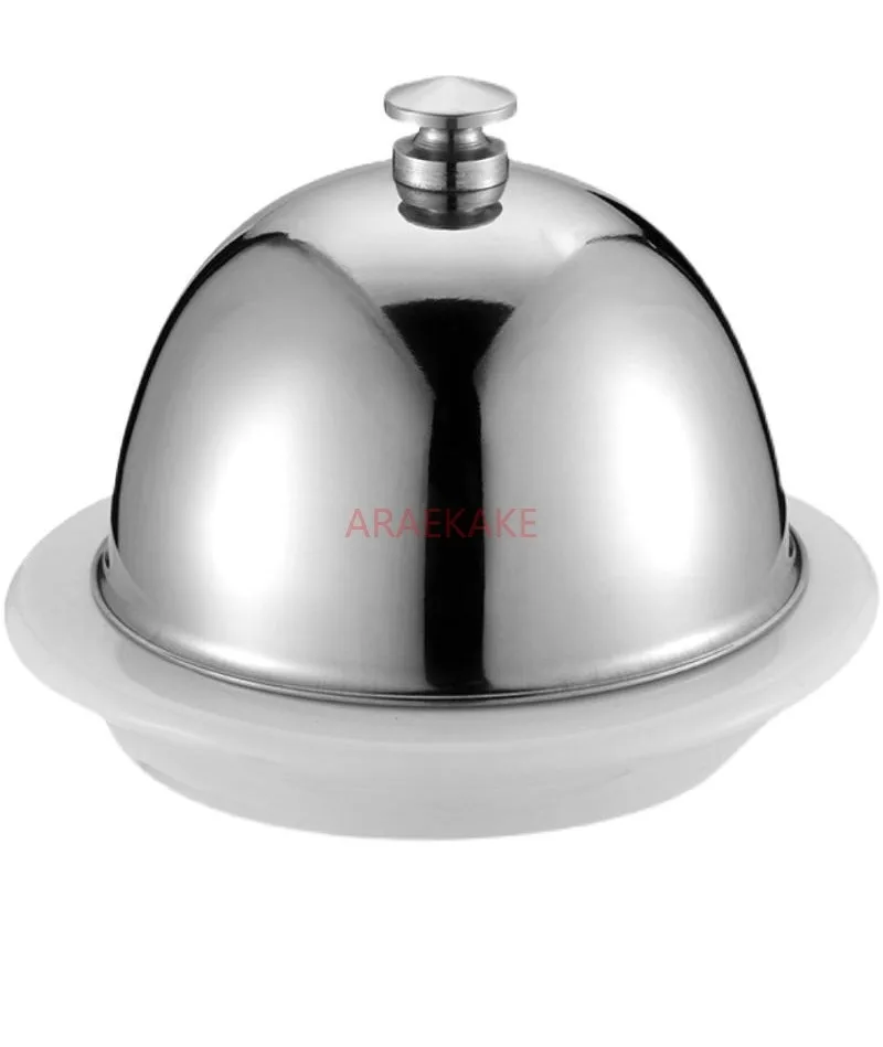 Stainless steel butter cup, ceramic plate, mousse dessert, cheese snack plate, nut cup cheese cup, Western cuisine season