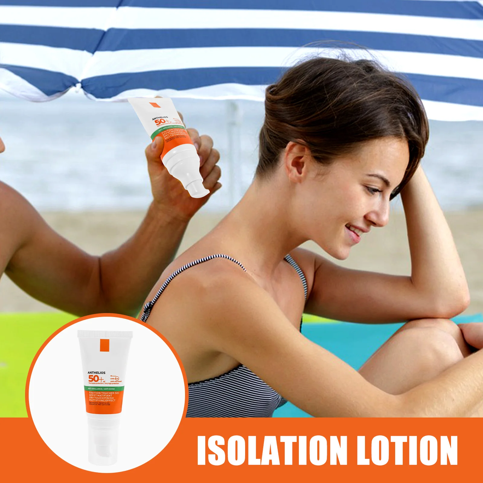 كريم وقاية من الشمس SPF50+ واقي للوجه، رذاذ ملون،...