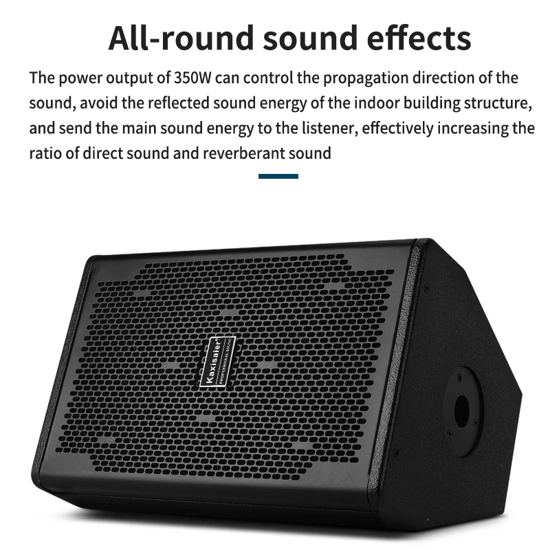 8&Omega; 250W High Power Bass Speaker KTV Home Full-Frequency Floor speaker 10 Inch Professional Private Room Stage Conference Audio