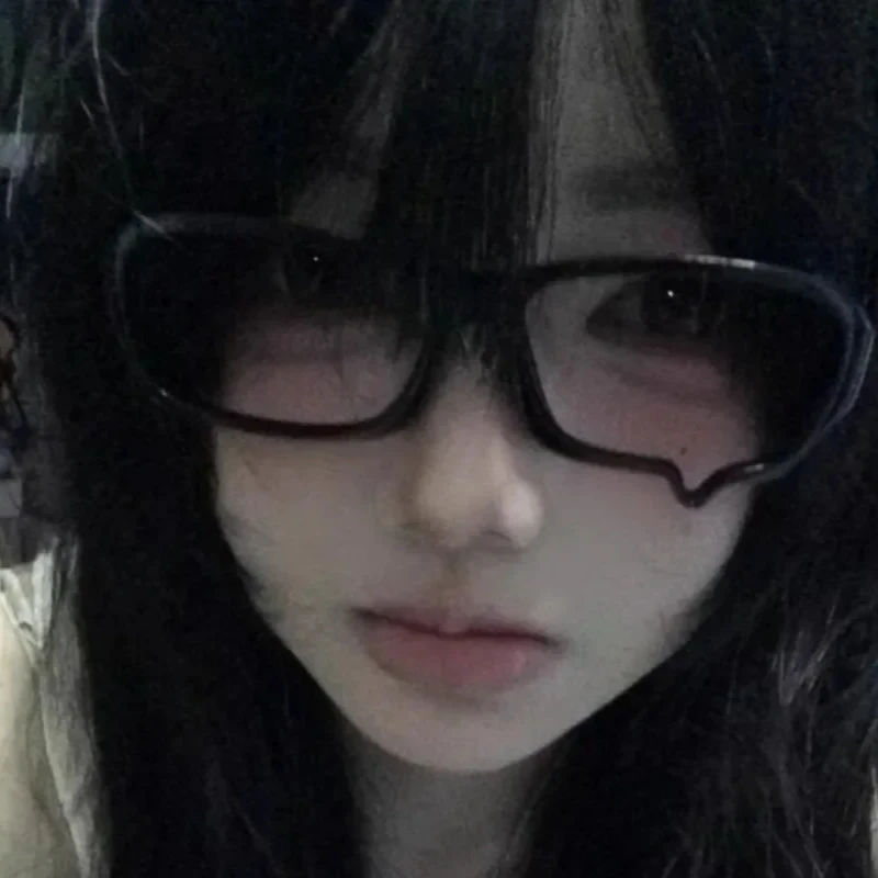 Y2K Teardrop Cosplay Glasses Frame Unisex Small Square Eyeglass No Lenses Jewelry Costume Props Subculture Eyewear Accessories