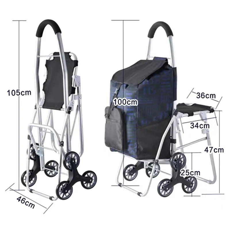 ALWAYSME Shopping Cart With Seat
