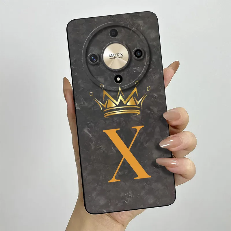 Crown Letters Full Matte Anti-Drop Soft Protective Phone Case