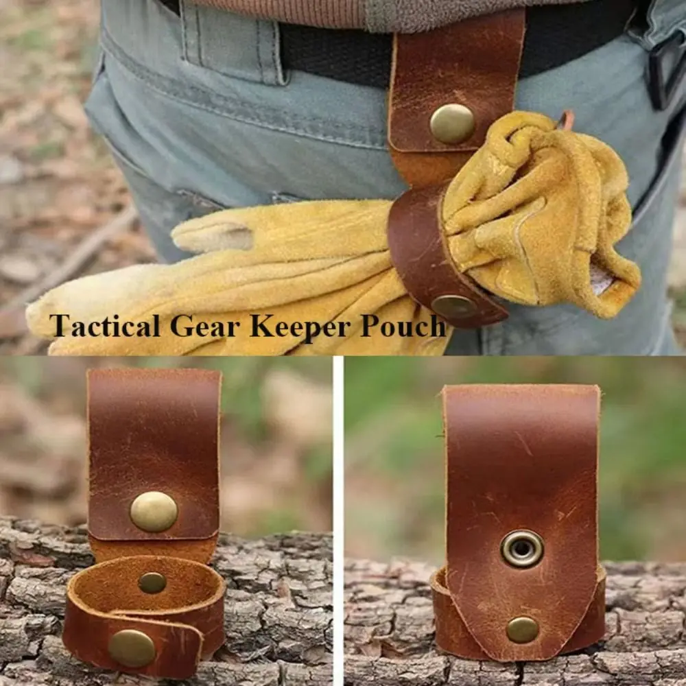 

Leather Mountaineering Leather Buckle New Brown 10*3cm Outdoor Keychain Military Hook Camping Tool Accessories