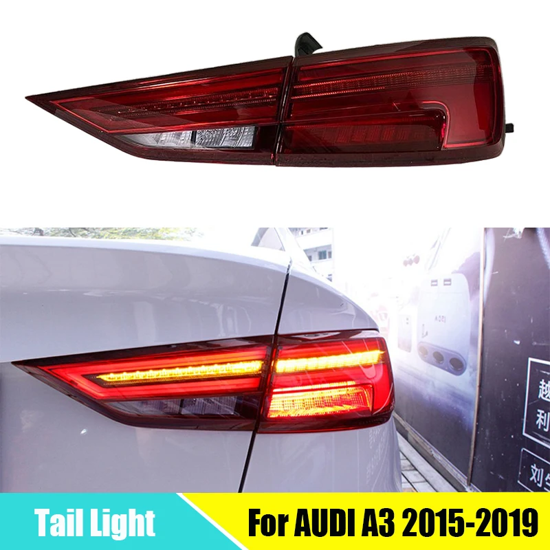 LED Taillight For AUDI A3 20152019 Rear Fog Brake Turn Signal