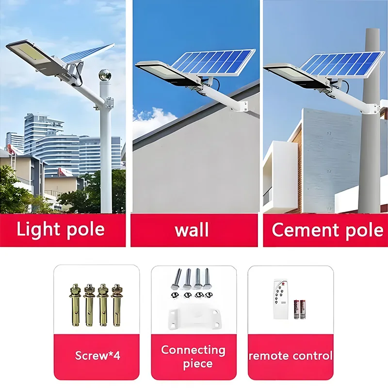 30000mAh 고출력 태양광 조명, 실외 태양광 가로등, 방수 가로등, 차고 정원 테라스 벽등 LED