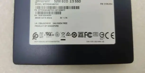For MTFDDAK480TDC 5200 ECO 2 5 SSD 480G SATA