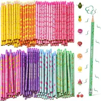 Smelly Pencils for Kids Inspirational H Pencils with Erasers Cylinder Colorful Fun Wood Pencils Motivational Graphite 2