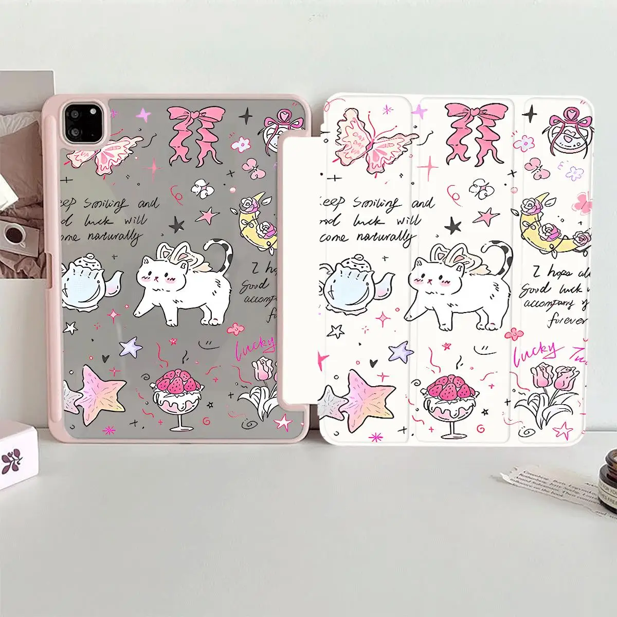 Butterfly Puppy Design Tablet Protective Cover