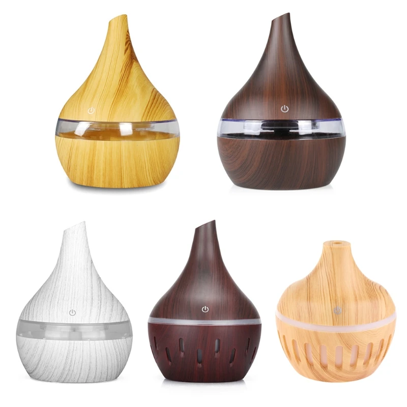 

Ultrasonic Air Humidifier Essential Oil Aroma Diffuser Wood Grain Mini Humidifier for Home Hotel Yoga SPA Dropship