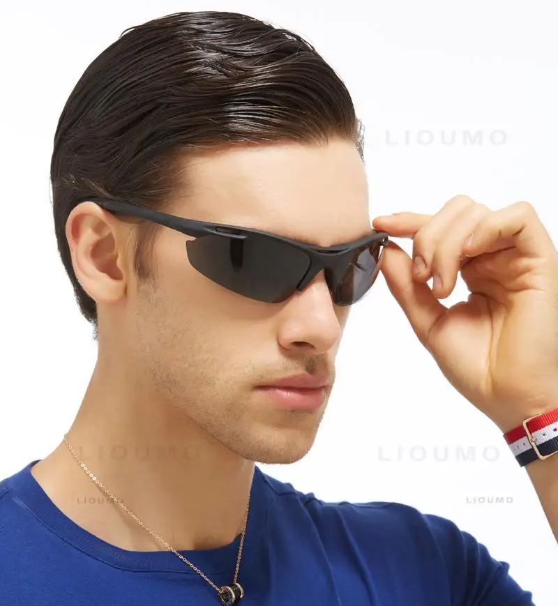 Outdoor-Sport ultraleichte polarisierte Sonnenbrille Männer Militär Sonnenbrille Anti-UV-Fahr brille trend ige Sonnenbrillen Zonnebril Heren – Detail 3
