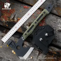 HX OUTDOORS Tactical Survival Axe ,Multi Tool Emergency Gear Tourist AX Tactical Axe Portable Tomahawk Wild Camping Hatchet Tool 1