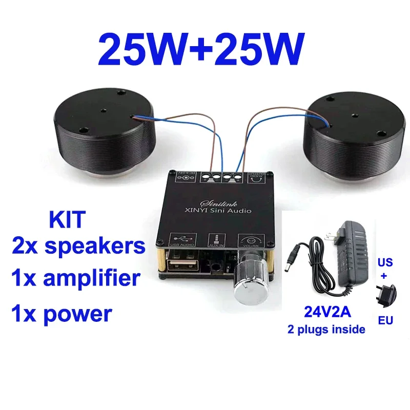 High-Power Full Range Portable Vibration Speaker with Resonant Bass