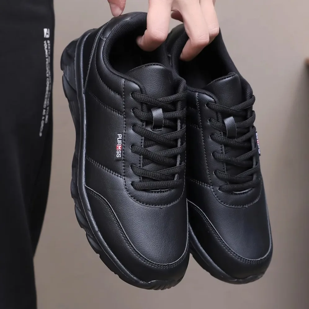Men's Sneakers Fashion Leather Casual Shoes Outdoor Jogging Training