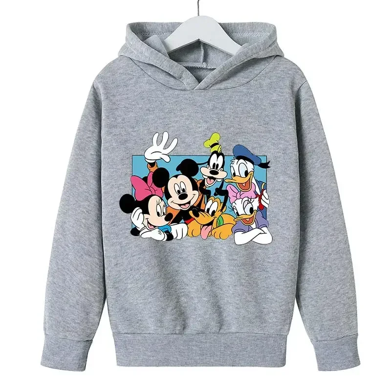 thumbnail image 1 of Sudadera con capucha de Minnie para niños, ropa para niños, niñas, patrón de Mickey Mouse y el pato Donald, ropa de moda para exteriores, 1 of 5