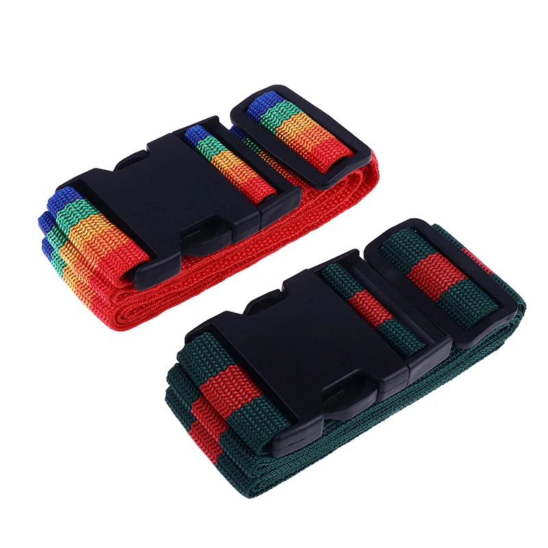 High Quality 2M Rainbow Password Lock Packing Luggage Bag With Luggage Strap 3 Digits Password Lock Buckle Strap Baggage Belts