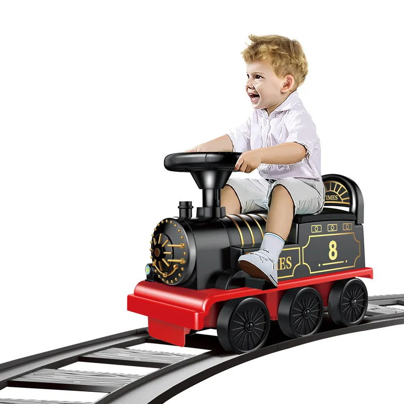 KidsToyTrainElectricRailCarMusicLightKidsElectricRidewith