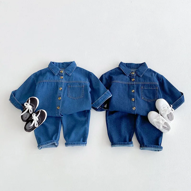 Autumn Kids Denim Cowboy Suit