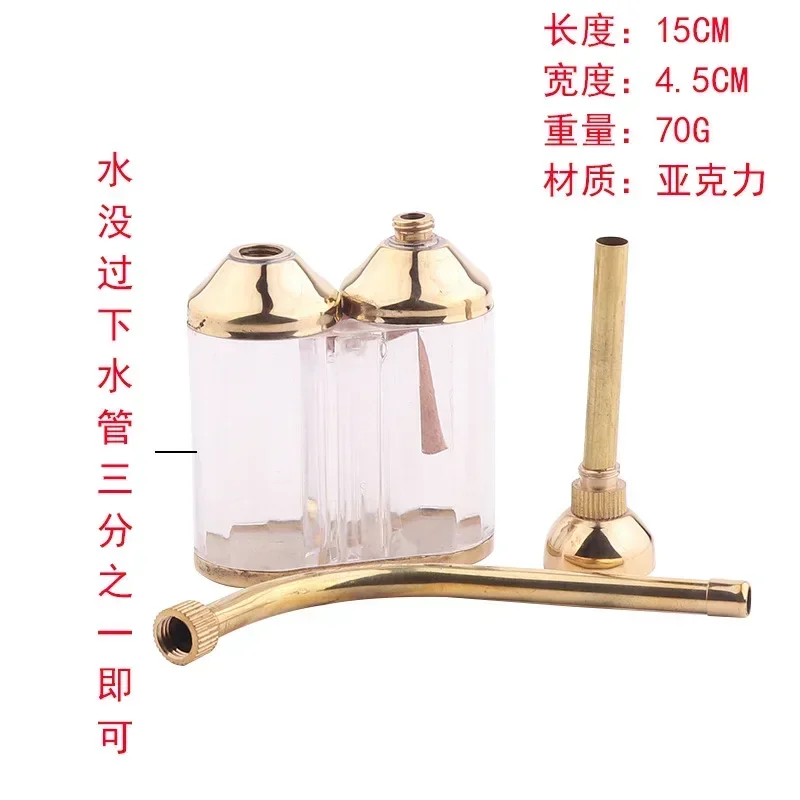 Hookah Pipes 1pcs Detachable Water Smoking Pipe with Metal Tube Filter
