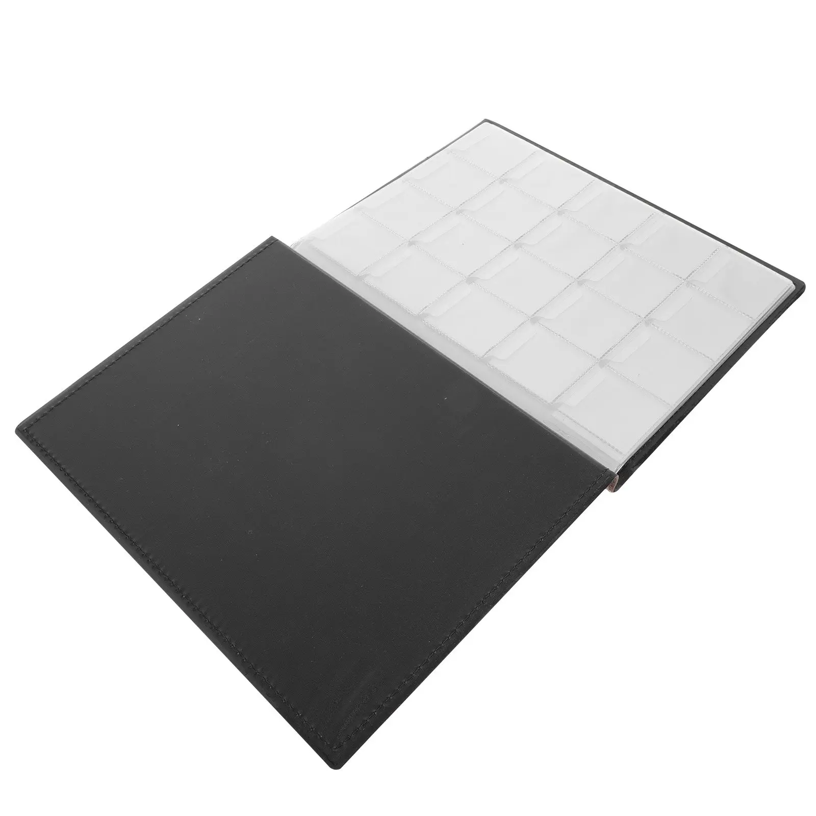 메달리온 배지 토큰 수집을 위한 1Pcs 고품질 코인 앨범 200개의 투명 그리드 양면 가시성