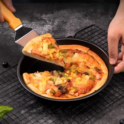 Pizza Pan pour le Ménage Ustensiles pour le Four de son Moule Kit De Cuisson Ensemble Épaissi Pizza Antiadhésif pour une Libération Facile 