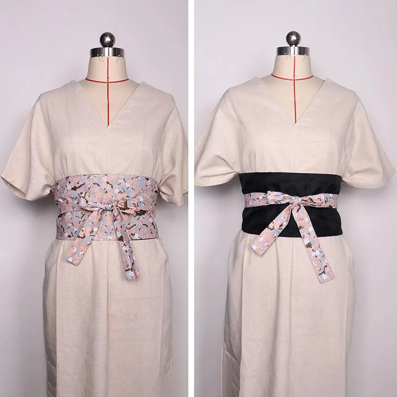 Traditioneller chinesischer Gürtel Hanfu Gürtel Retro japanischer Stil Korsett Taille Obi Kleid Bund Schärpengurte Kimono Gürtel Zubehör – Detail 13