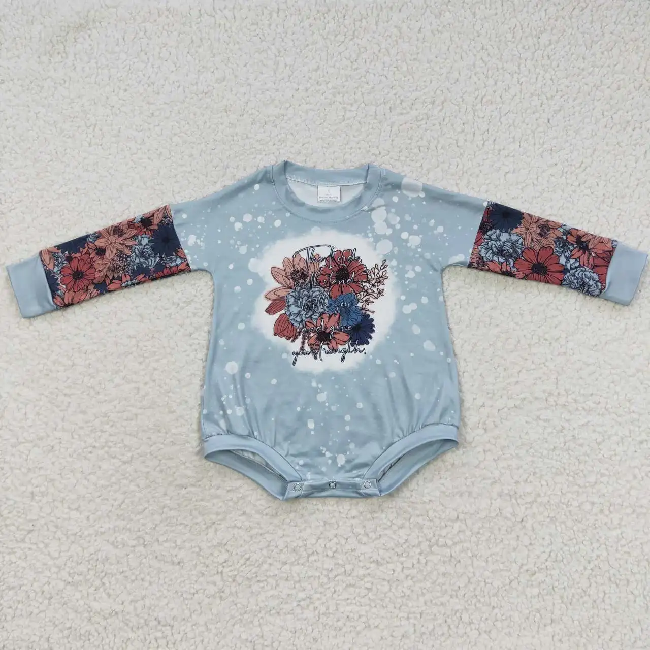 

New Update Wholesale Newborn Girls Bodysuits Baby Fall Sleeved One-Pieces Boutique Infants F​lower Rompers