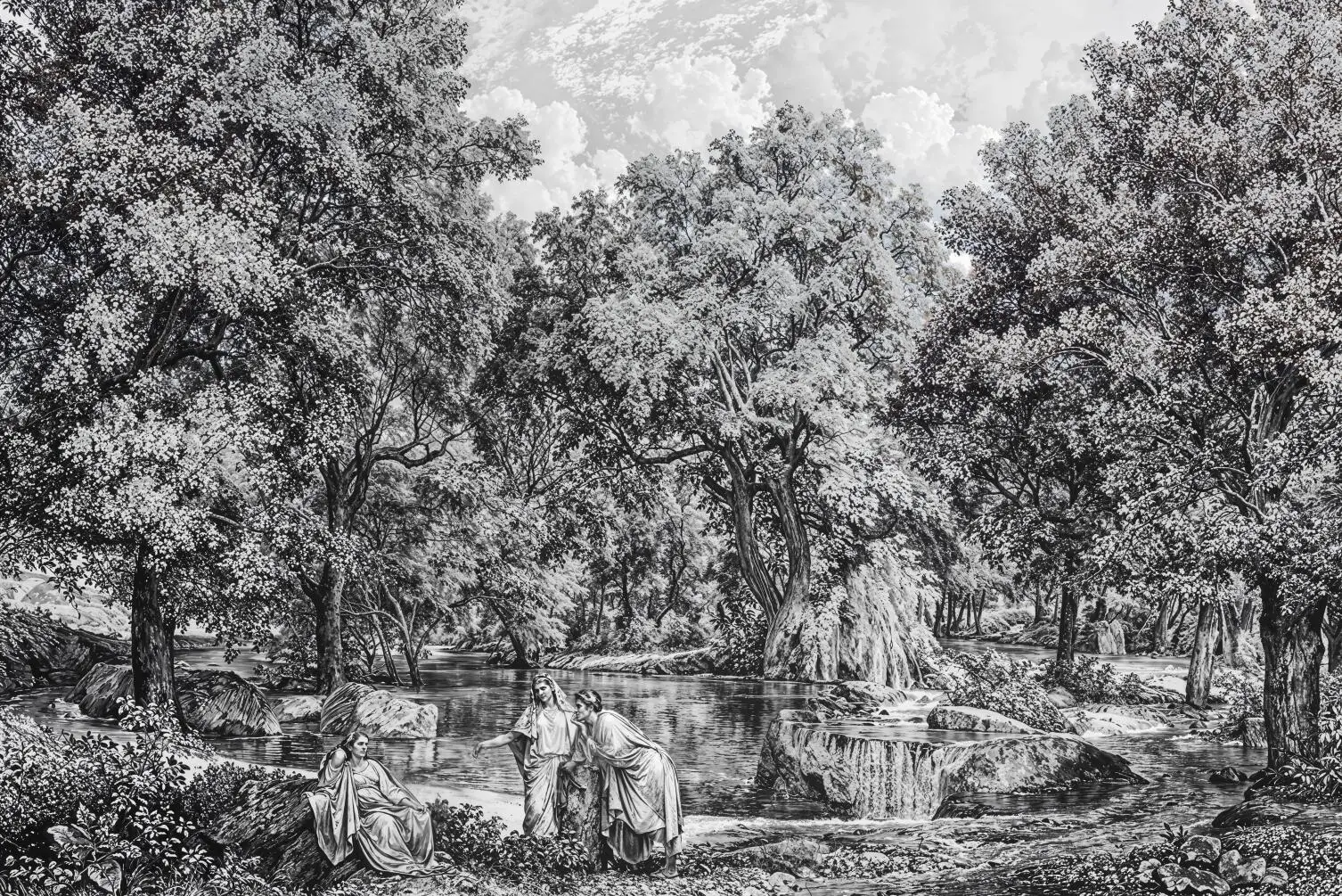 Tropcal Wallpaper Banana Leaf 3D Wallpaper Large Palm Tree - View #9