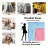 1pc Letter Flannel Blanket, To My Son From Mom Throw Blanket, Warm Cozy Soft Blanket For Couch Bed Sofa Office Camping 4