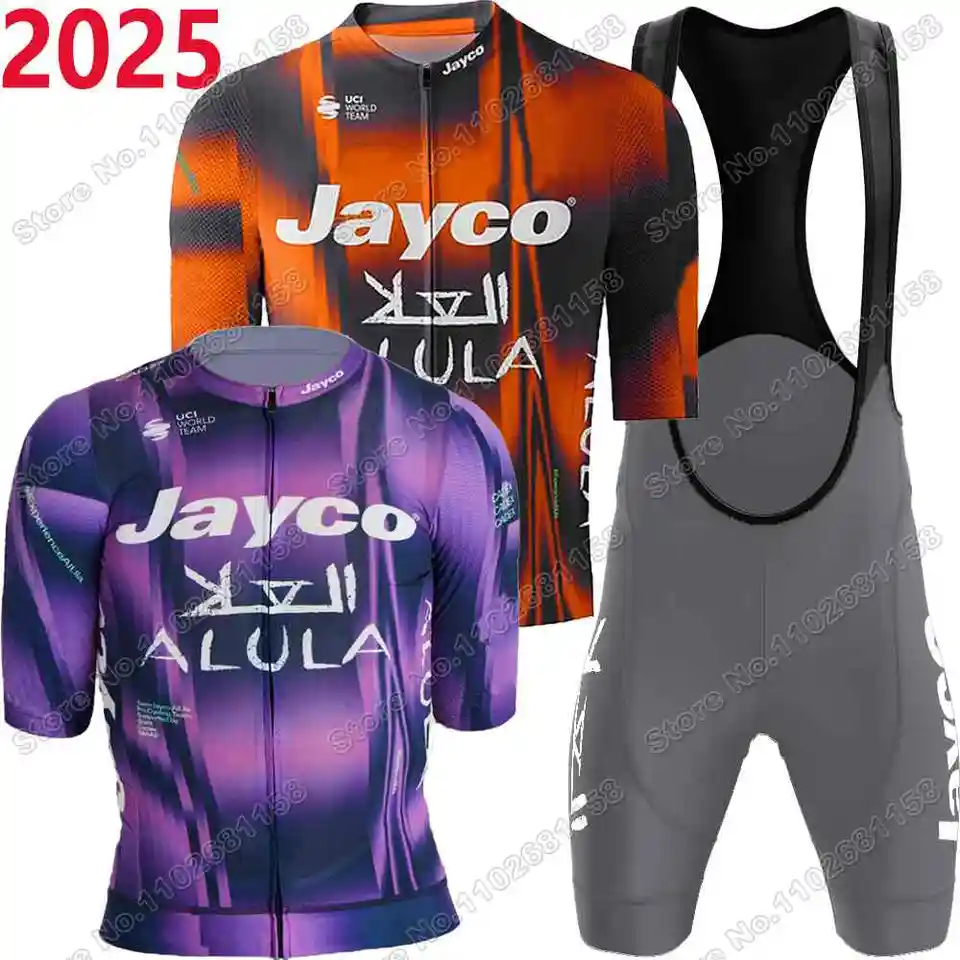 2025 Team Jayco Alula Cycling Jersey Set Summer Cycling Clothing