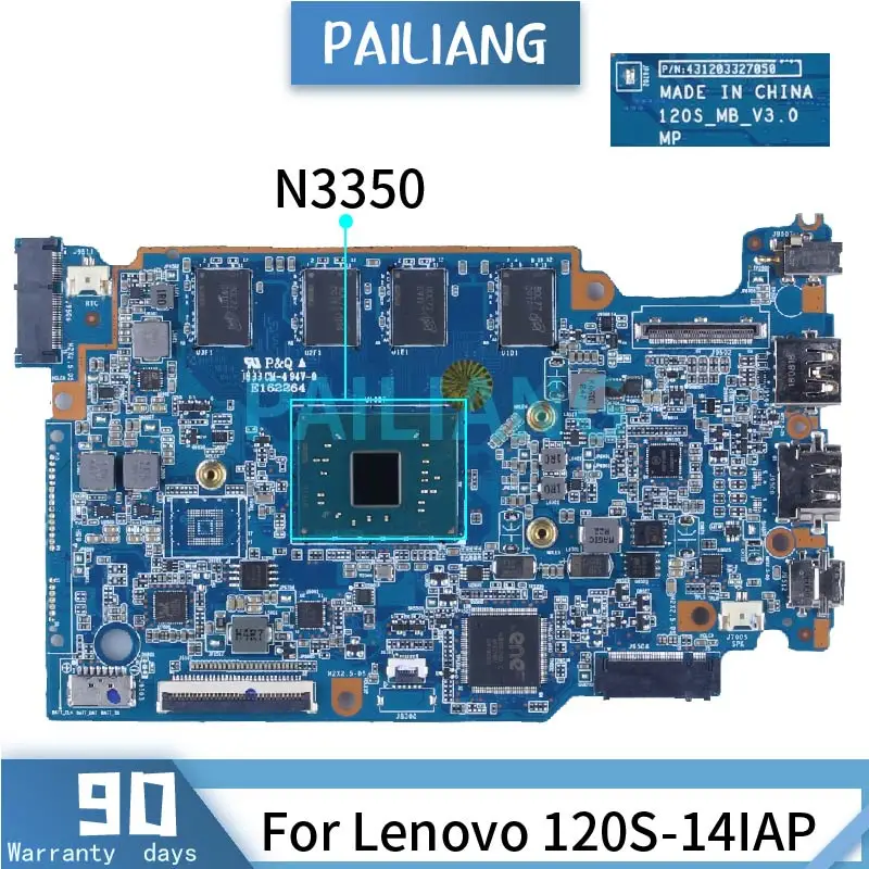 

Материнская плата для ноутбука LENOVO 120S-14IAP N3350, 431203327050 дюйма