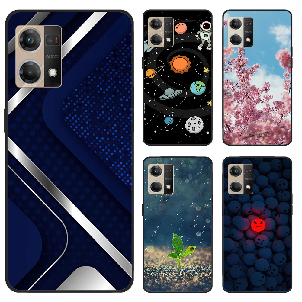 For-Oppo-Reno7-4G-Case-CPH2363-Shockproof-Soft-silicone-TPU-Back-Cover ...