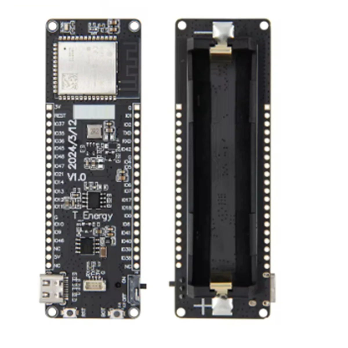 BNGF-T-Energy-S3 ESP32-S3 Development Board 16MB Flash WIFI Bluetooth Wireless Module with Charging Chip 18650 Battery Holder