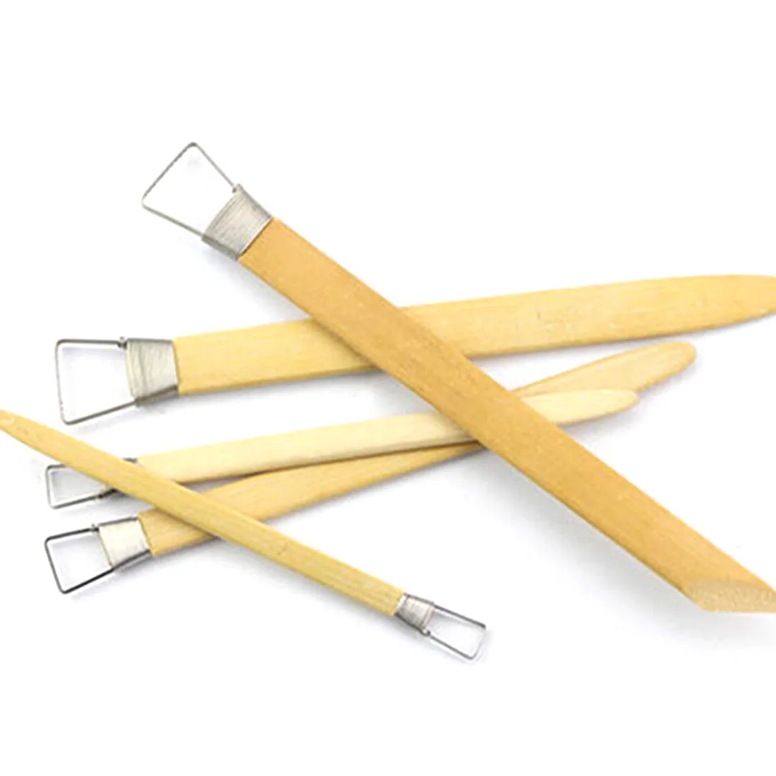 

5pcs/set Clay Sculpture Scraper High Quality Toothed Bamboo Scraper Sculpture Tool 5 Models