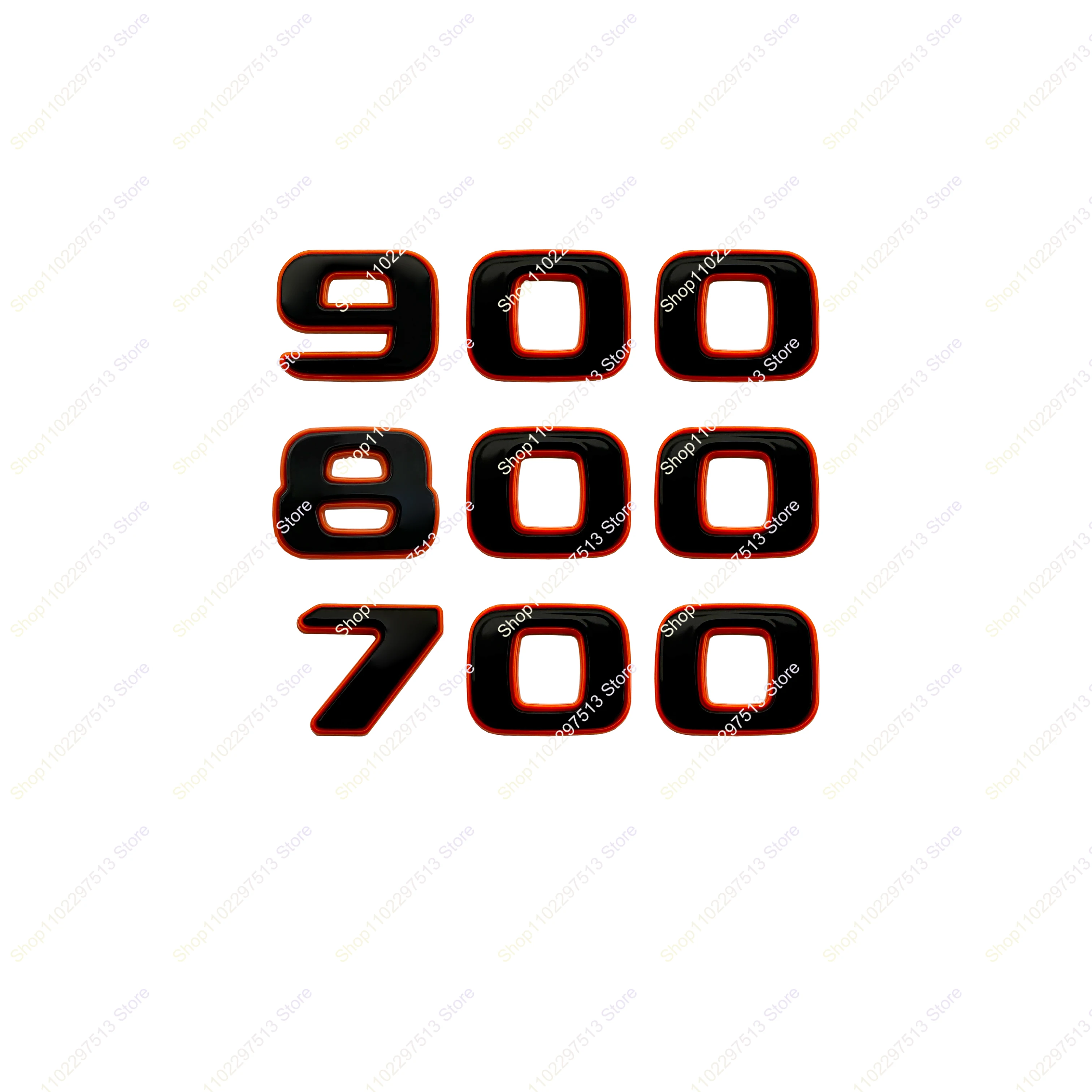 새로운 색상 차단 오렌지 그린 900 800 700 에디션 BRABUS 자동차 배지 스타일링 트렁크 로고 스티커 용 네임 플레이트 배지 엠블럼