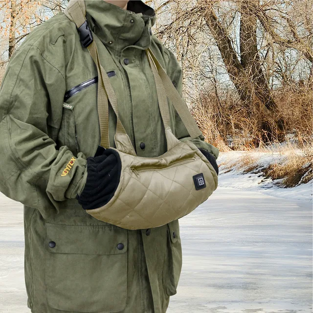 Fűtött Kézi Tasak Puha Gyapjú Bélés Feltöltött 3 Hőmérsékleti Beállítások Kézmelegítő Usb -Csatlakozóval Muff - Image 5