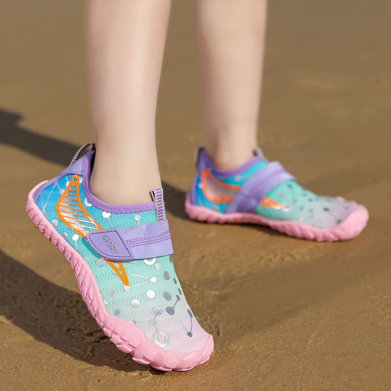 Children Boys And Girls Beach Quick Diving Shoes Qianjiang Swimming Shoes Indoor Fitness Floor Bathroom 28-38#