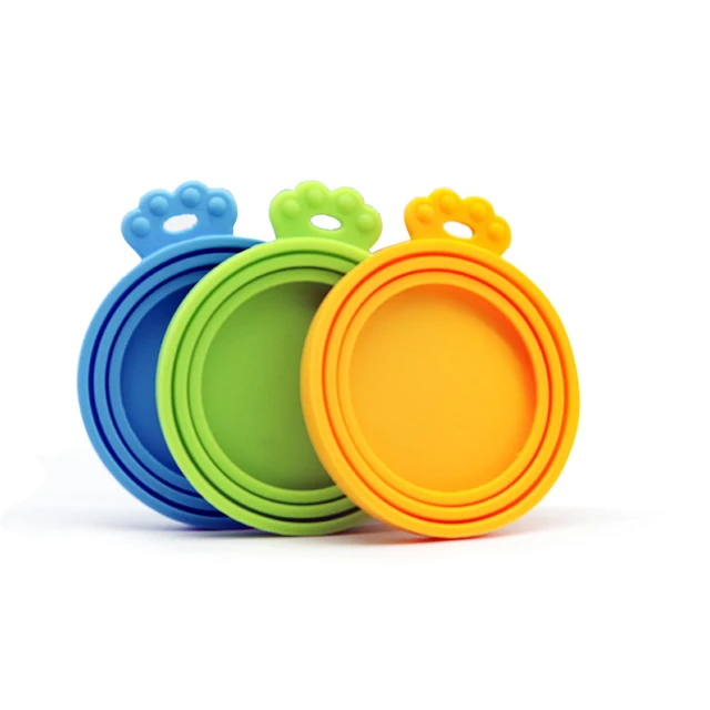 3-in-1 Silicone Pet Can Cover Sealing Cover Cat And Dog Food Sealing Cover Fresh-keeping Cover Canned Food Cover Pet Supplies 2