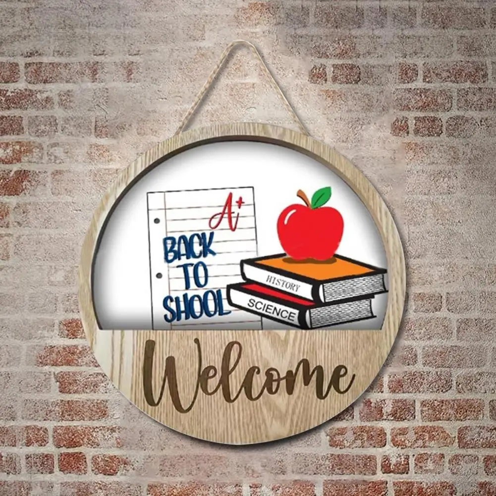 

Декоративная деревянная дверь для учебного класса, подвеска с гладкими краями для дверных знаков, декор для классной комнаты или дома