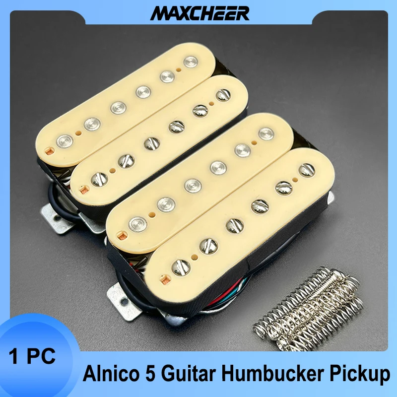 

Alnico 5 Electric Guitar Pickup Humbucker Double Coil Pickup with Screws and Springs Alnico V Guitar Parts Multi-colour