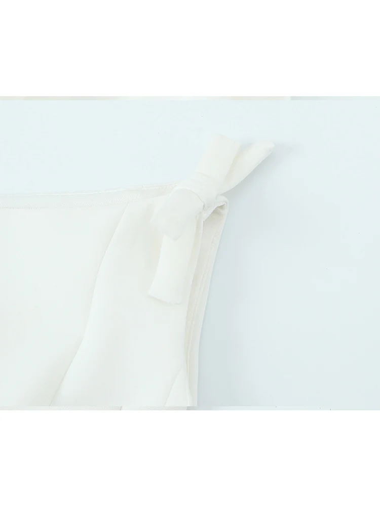 TFMLN Women'S Bow Tie Tank Tops Sexy Off Shoulder Solid Color Fashion Female Summer New Tops Female Chic Vest Tops 2025