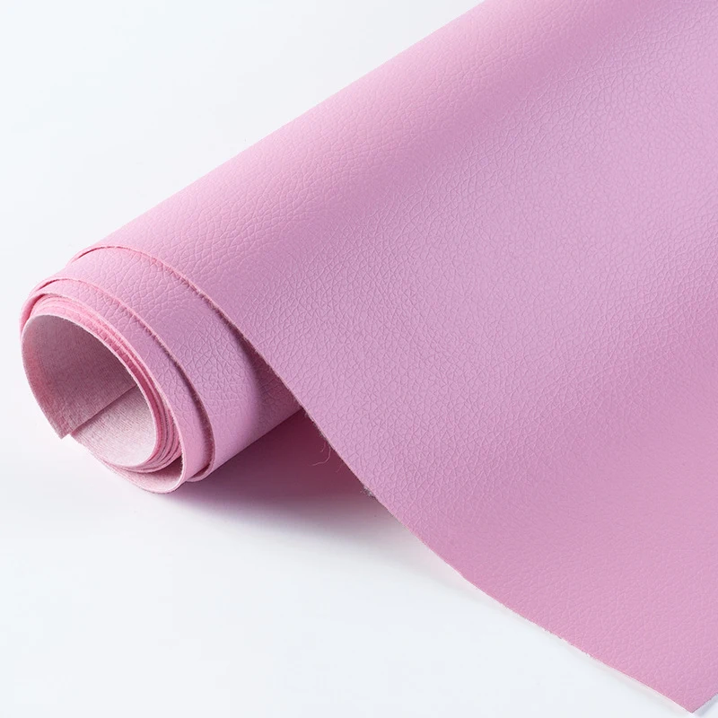 Premium Litchi Pattern Synthetic PU Leather Fabric for DIY Crafts and Sewing Projects, 20x30cm