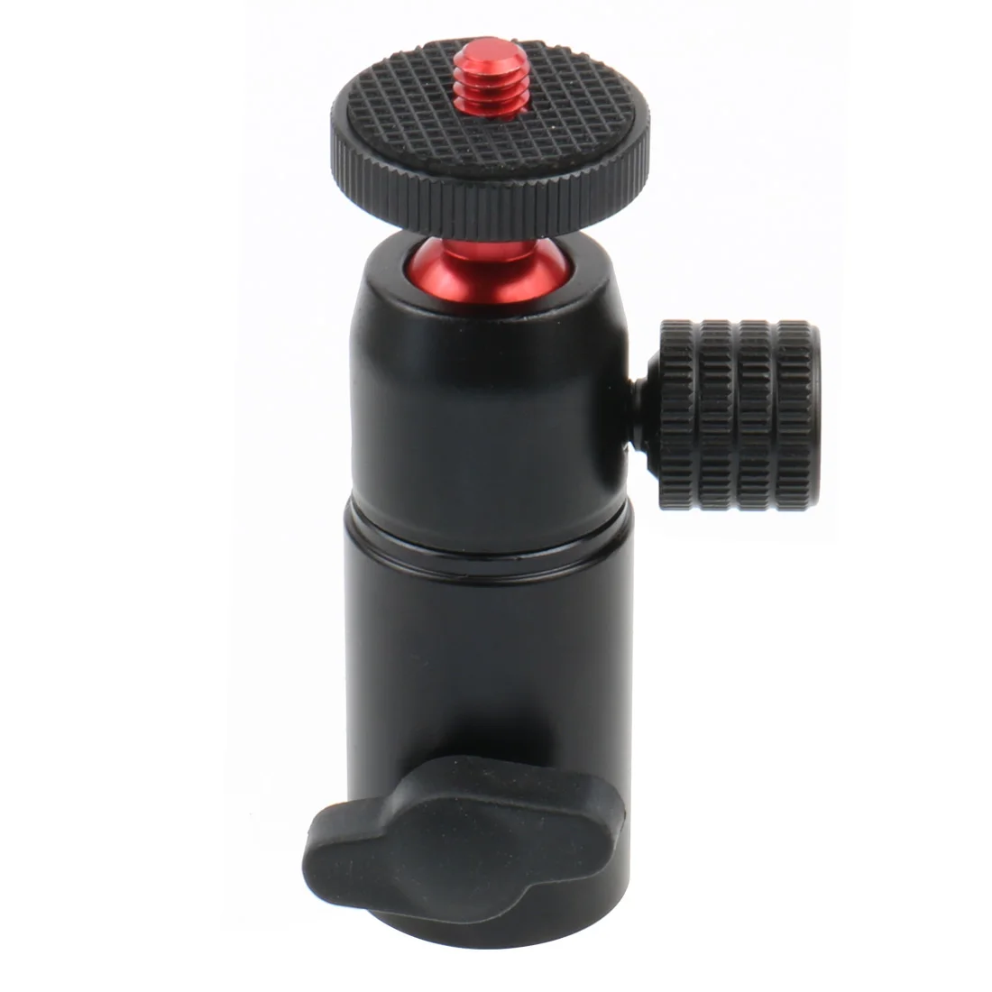 플래시 삼각대 어댑터 볼 헤드 1/4 인치 나사 알루미늄 합금 휴대 전화 DSLR 카메라 라이트 B 유형 우산 스탠드 홀더