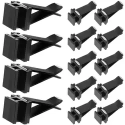 White Square Vent Clips - Air Freshener Holders for Car Outlets (Set of 20) (Black)