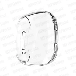Premium Screen Protector: Full Soft TPU Plated Bumper Protective Cover - Fitbit Sense 2 (Clear)